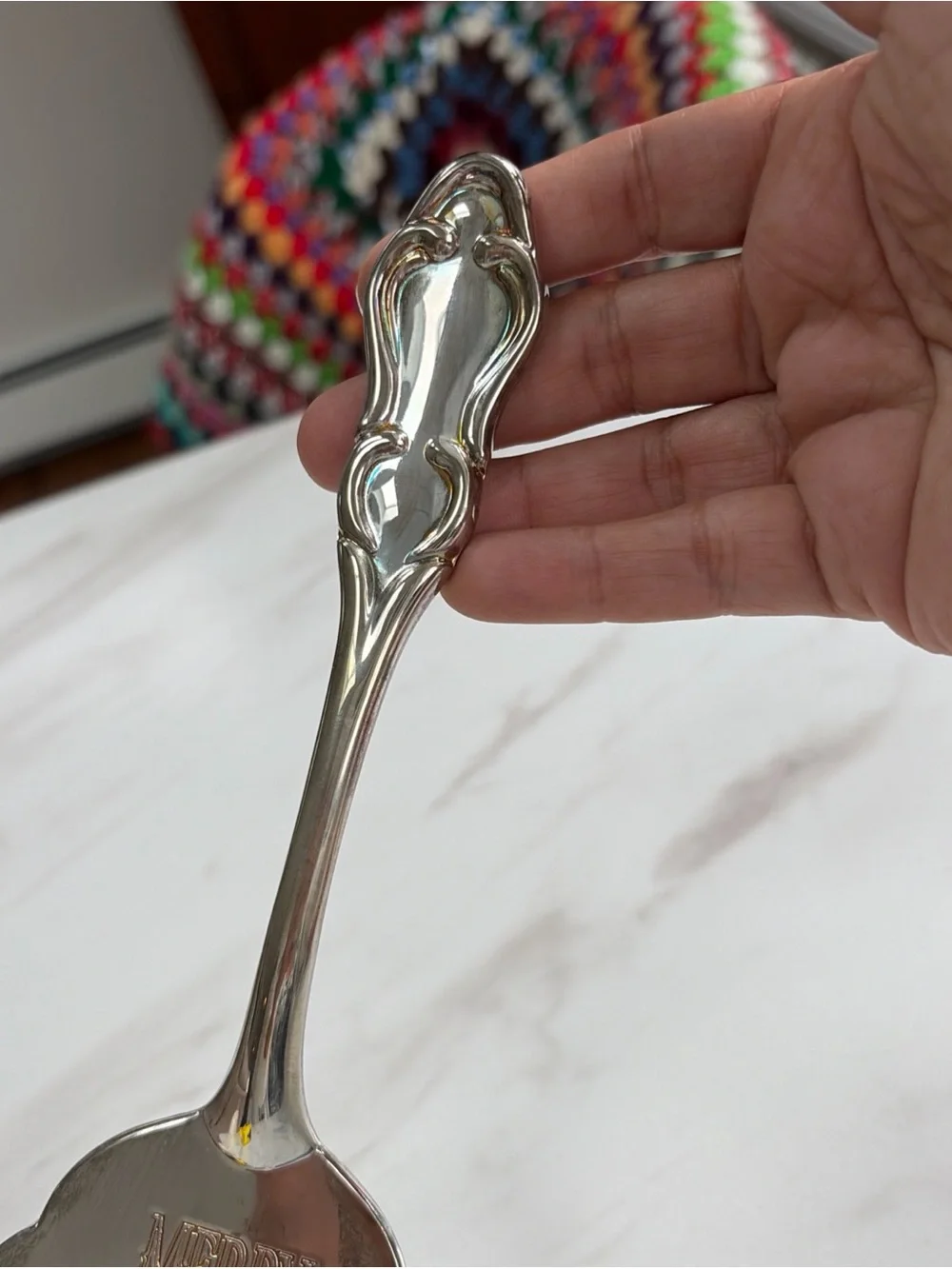 Pie /Cake Server MERRY CHRISTMAS Silver-Plated International Silver Co VINTAGE
